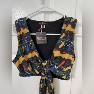 Elease Donovan Swimwear Crisscross Top
